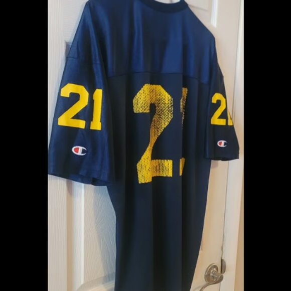 1990s DESMOND HOWARD MICHIGAN FOOTBALL PRACTICE JERSEY #21 HOF CHAMPION SIZE 48 - Picture 8 of 12